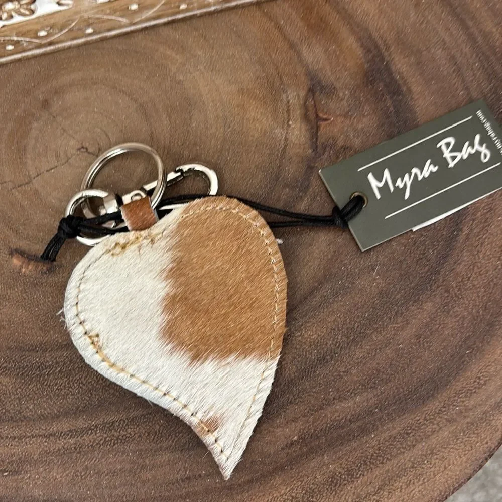 - Myra Bag Hearts Love Key Fob/Caramel